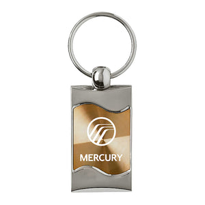 Mercury Keychain & Keyring - Gold Wave