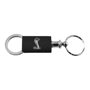 Ford Mustang Shelby Cobra Keychain & Keyring - Black Valet