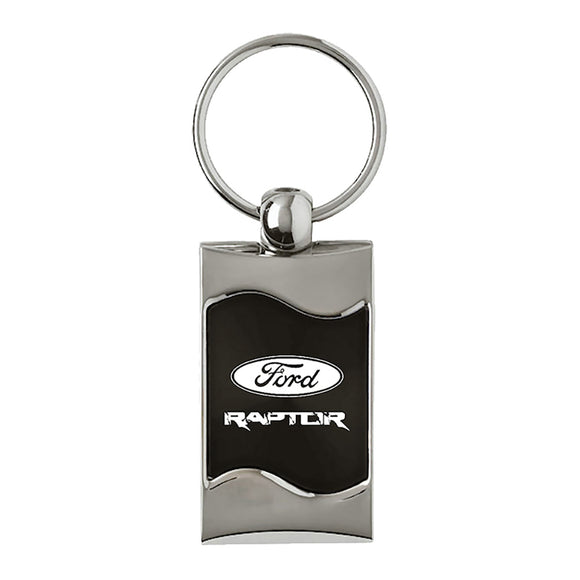 Ford Raptor F-150 Keychain & Keyring - Black Wave