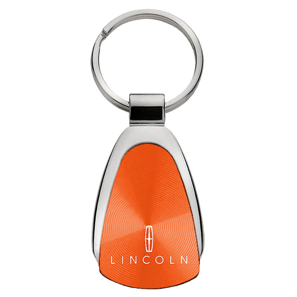Lincoln Keychain & Keyring - Orange Teardrop