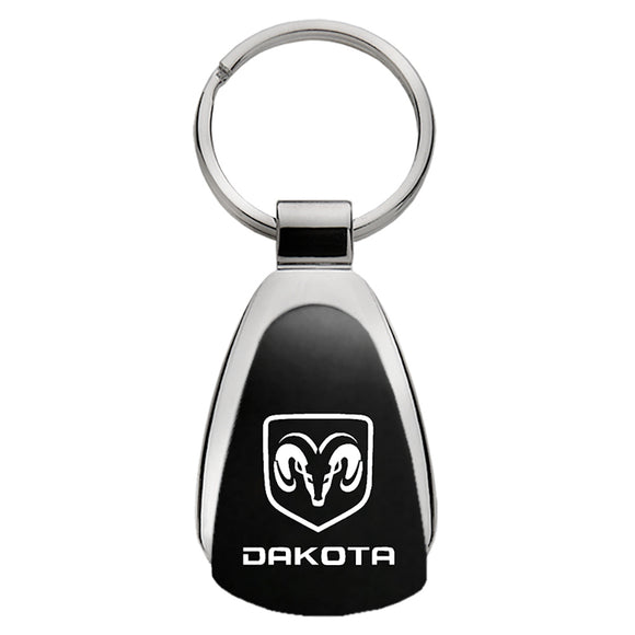 Dodge Dakota Keychain & Keyring - Black Teardrop