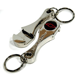 Chevy Bowtie Connecting Rod Bottle Opener Keychain