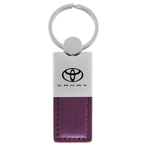 Toyota Camry Keychain & Keyring - Duo Premium Purple Leather