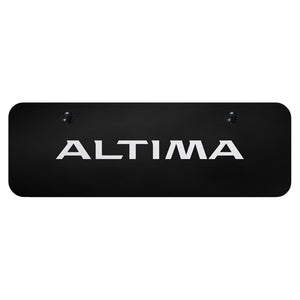 Nissan Altima Laser Etched on Black Mini Plate