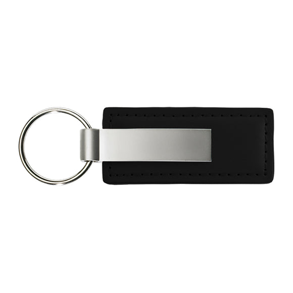 Blank Promotional Keychain & Keyring - Premium Black Leather