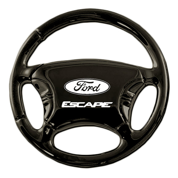 Ford Escape Keychain & Keyring - Black Steering Wheel
