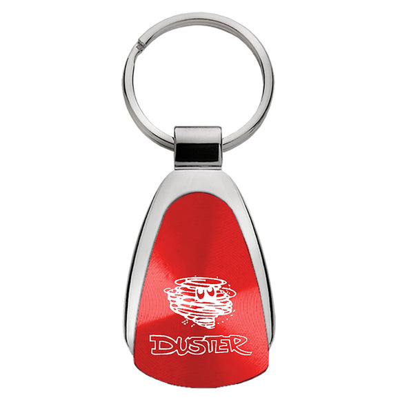 Plymouth Duster Keychain & Keyring - Red Teardrop
