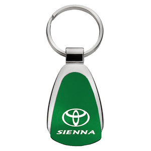 Toyota Sienna Keychain & Keyring - Green Teardrop