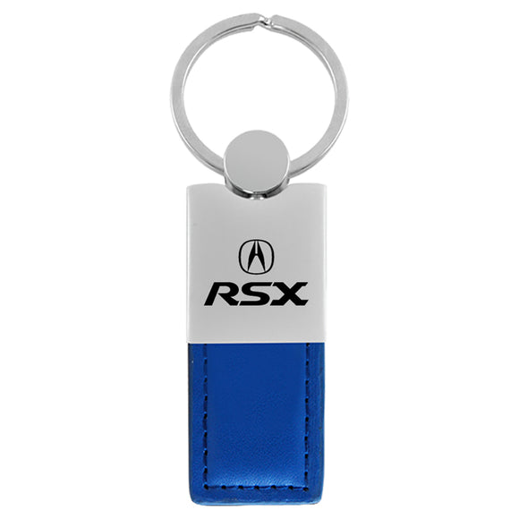 Acura RSX Keychain & Keyring - Duo Premium Blue Leather