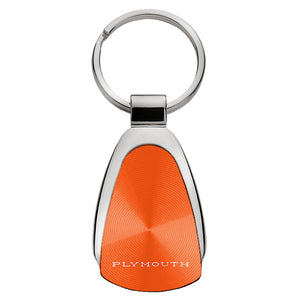 Plymouth Classic Keychain & Keyring - Orange Teardrop