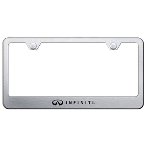 Infiniti Brushed License Plate Frame
