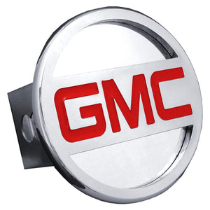GMC Name Chrome Trailer Hitch Plug