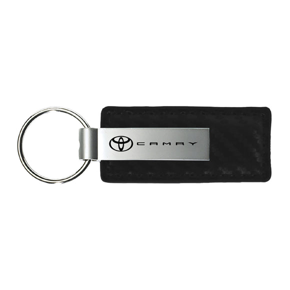 Toyota Camry Keychain & Keyring - Carbon Fiber Texture Leather