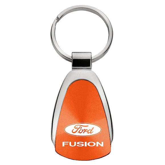 Ford Fusion Keychain & Keyring - Orange Teardrop