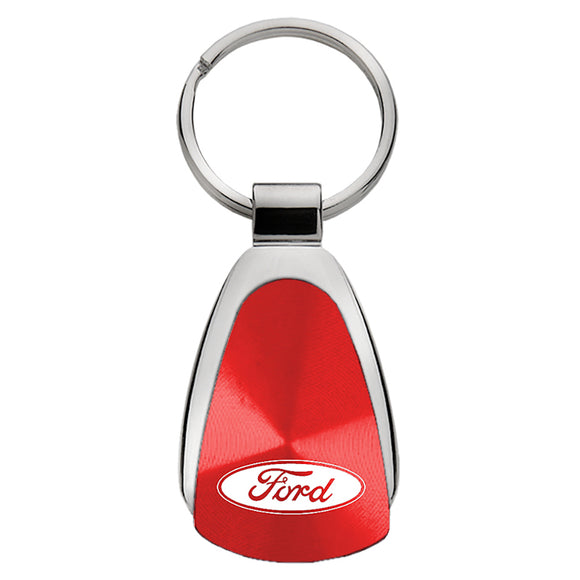 Ford Keychain & Keyring - Red Teardrop