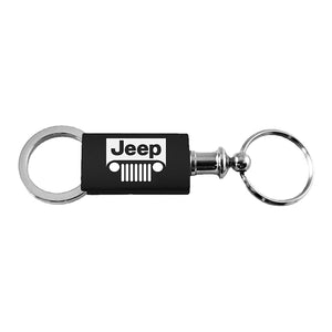 Jeep Grill Keychain & Keyring - Black Valet