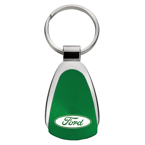 Ford Keychain & Keyring - Green Teardrop