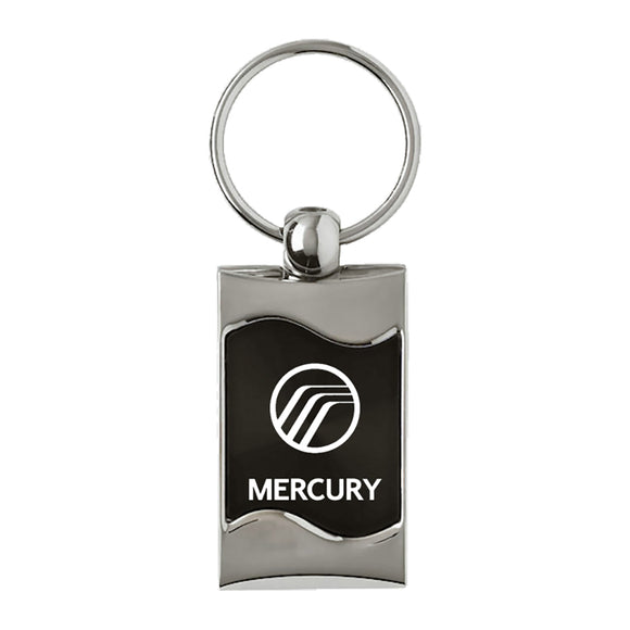 Mercury Keychain & Keyring - Black Wave