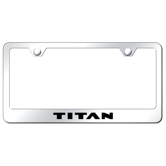 Nissan Titan Mirrored License Plate Frame