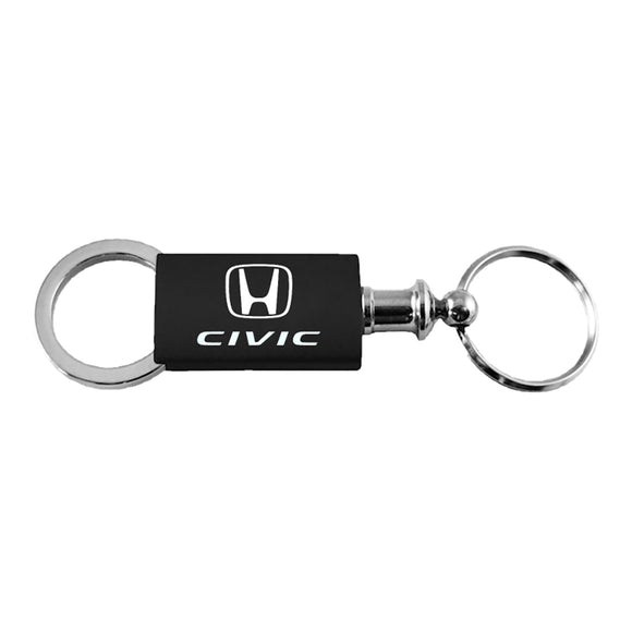 Honda Civic Keychain & Keyring - Black Valet