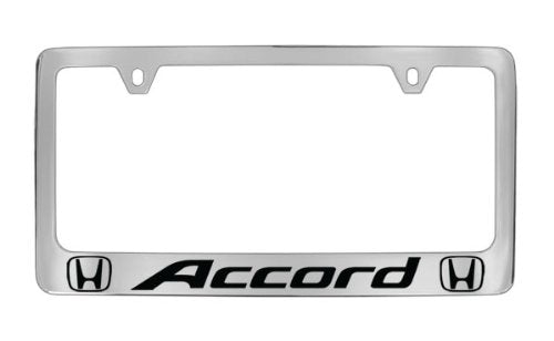 Honda Accord Chrome Plated Metal License Plate Frame Holder