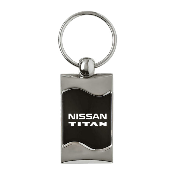 Nissan Titan Keychain & Keyring - Black Wave