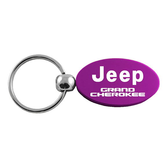 Jeep Grand Cherokee Keychain & Keyring - Purple Oval