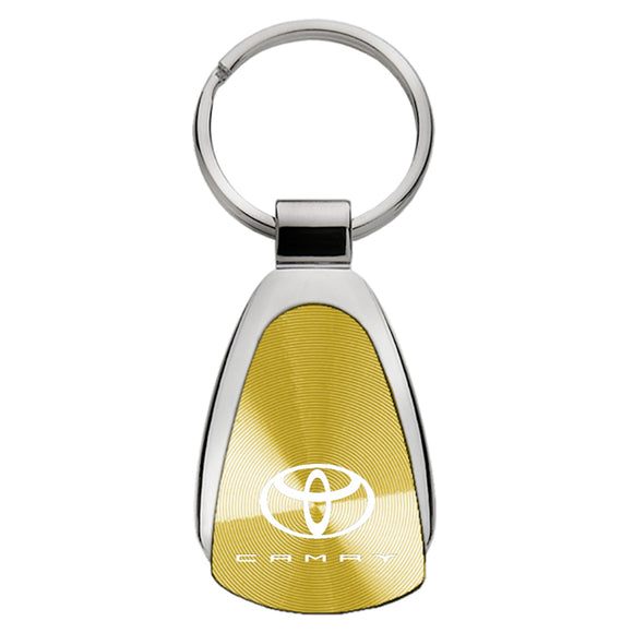 Toyota Camry Keychain & Keyring - Gold Teardrop