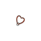 Heart Keychain & Keyring - Carabiner - Red