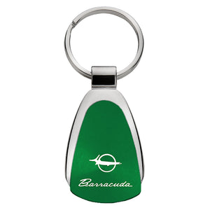 Plymouth Barracuda Keychain & Keyring - Green Teardrop