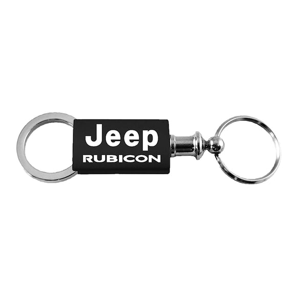 Jeep Rubicon Keychain & Keyring - Black Valet