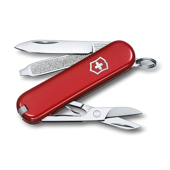 Victorinox Swiss Army 53001 Classic Pocket Knife Keychain - Red