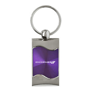 Dodge Stripe Keychain & Keyring - Purple Wave