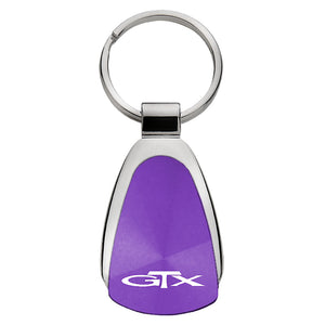 Plymouth GTX Keychain & Keyring - Purple Teardrop