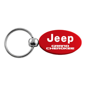 Jeep Grand Cherokee Keychain & Keyring - Red Oval