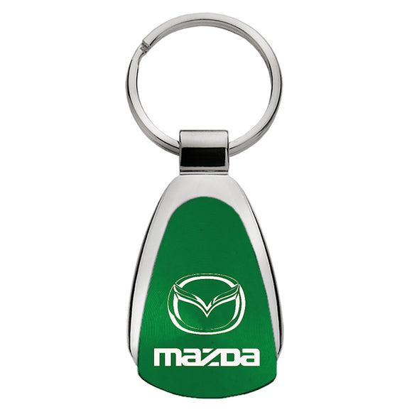 Mazda Keychain & Keyring - Green Teardrop