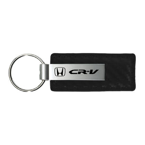 Honda CR-V Keychain & Keyring - Carbon Fiber Texture Leather
