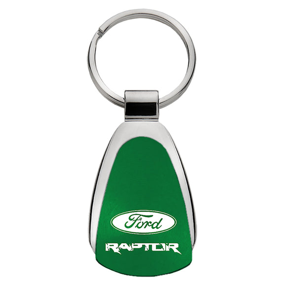 Ford Raptor Keychain & Keyring - Green Teardrop