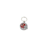 Washington Redskins Pewter Helmet Round Keychain