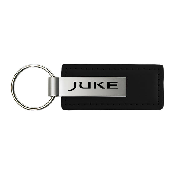 Nissan Juke Black Leather Key Chain & Key Ring