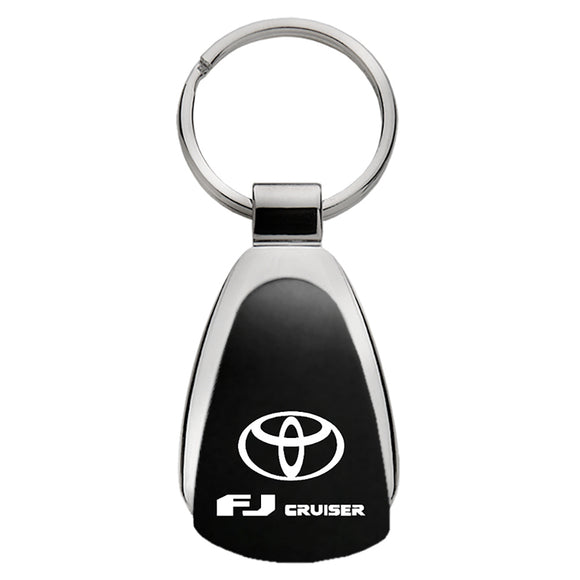 Toyota FJ Cruiser Keychain & Keyring - Black Teardrop