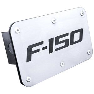 Ford F-150 Laser Etched Hitch Plug - Brushed Stainless