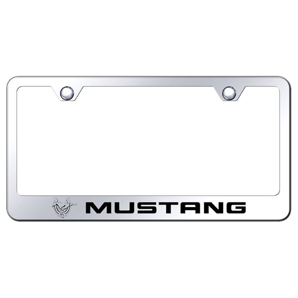 Ford Mustang 45th Anniversary Polished Steel License Frame
