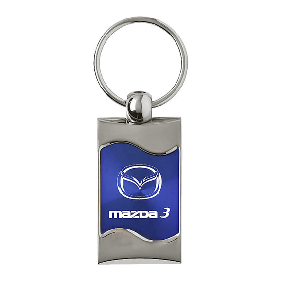 Mazda 3 Keychain & Keyring - Blue Wave