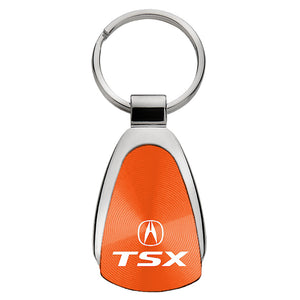 Acura TSX Keychain & Keyring - Orange Teardrop