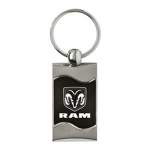 Dodge Ram Keychain & Keyring - Black Wave