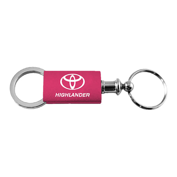 Toyota Highlander Keychain & Keyring - Pink Valet