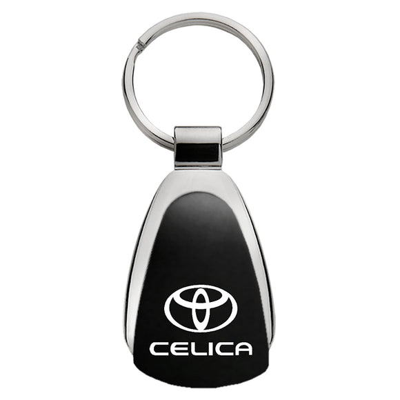 Toyota Celica Keychain & Keyring - Black Teardrop