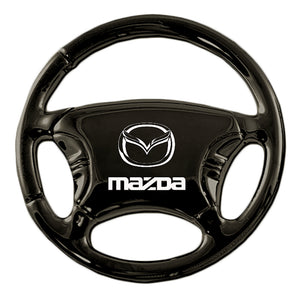 Mazda Keychain & Keyring - Black Steering Wheel