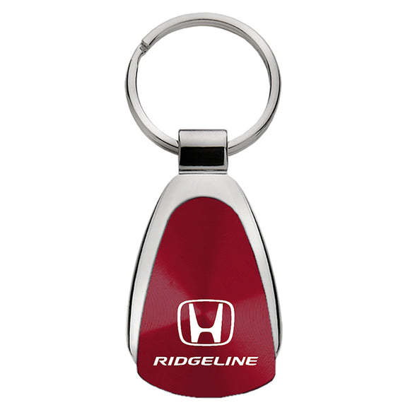 Honda Ridgeline Keychain & Keyring - Burgundy Teardrop